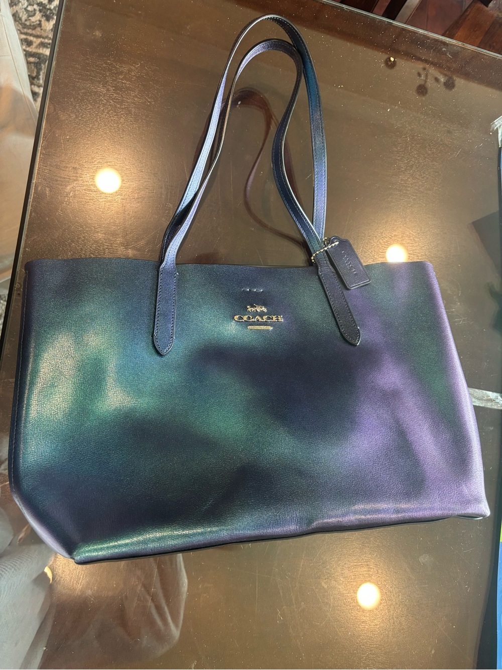 Coach holographic tote - Picture 2 of 8